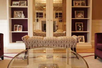 Design ideas for a contemporary living room in Other.