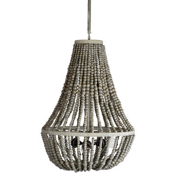 East at Main Novah Large Beaded Gray Chandelier