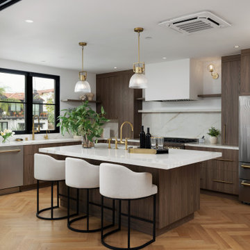 Open Kitchen with Large Island