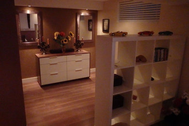 Basement - contemporary basement idea in Montreal