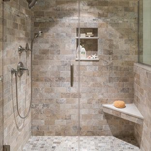 Travertine Shower Ideas Bathroom Designs Designing Idea