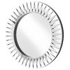 Sparkle 39.5" Contemporary Round Mirror, Clear