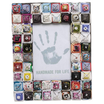 Square Shrines Recycled Paper Photo Frame, 4x6