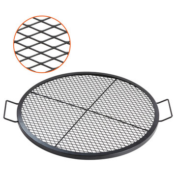 VEVOR 30 Inch Round Cooking Grate Fire Pit Grill Grate X-Marks Heavy-Duty Steel