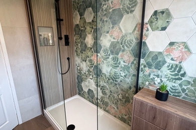 This is an example of a midcentury bathroom in Other.