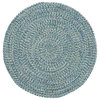 Capel Sea Pottery 1111 Outdoor Rug, Blue, 5'6"x5'6" Round