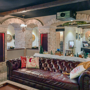 Old World Inspired Walkout Basement Meets Smart Technologies