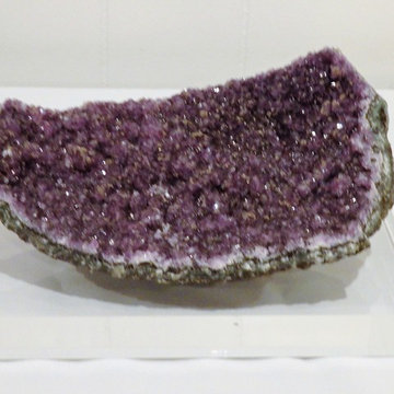 Crystals and Minerals on Lucite