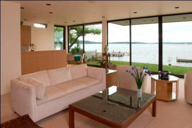 Inspiration for a contemporary home design remodel in Seattle