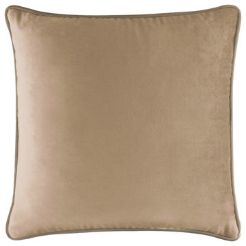 Sparkles Home Coordinating Pillow, Champagne Velvet, 16x16