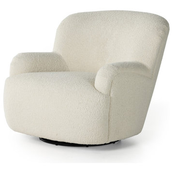 Kadon Swivel Chair, Sheepskin Natural
