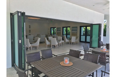 Example of a beach style exterior home design in Tampa