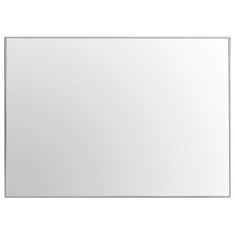 Eviva Sax Polished Chrome Wall Mirror, 48"