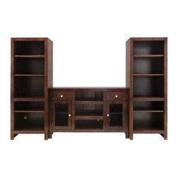 Del Mar 3-pc. Wall Unit w/ 52" TV Console - Entertainment Centers And Tv Stands