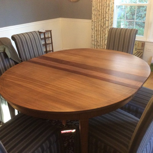 Dining room table refinished
