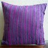 Textured Pintucks 12"x12" Faux Suede Purple Accent Pillows, Purple Rags