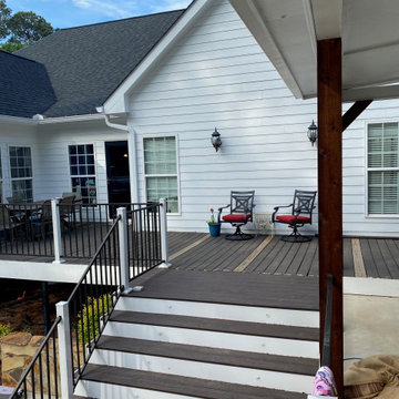 Monroe, Georgia DekTek Tile's Concrete Decking Deck Remodel