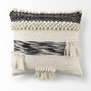 Boho Black and White Accent Pillow Cover