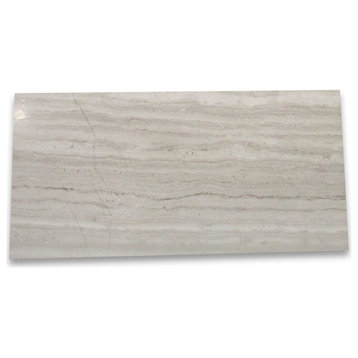 3x6 Athens Silver Cream Haisa Marble Wooden Beige Subway Tile Polished,100sq.ft.