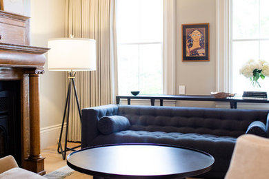 Inspiration for a living room remodel in Boston