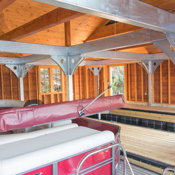 Floating Adirondack Boathouse