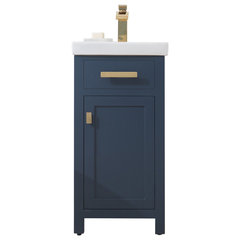 DHP Otum 24 Inch Bathroom Vanity with Sink, Navy Blue 