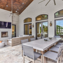 outdoor fireplace