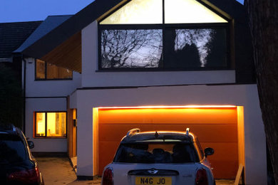 This is an example of a scandinavian house exterior in West Midlands.