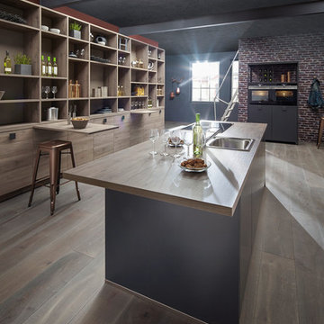 kitchen with a bar