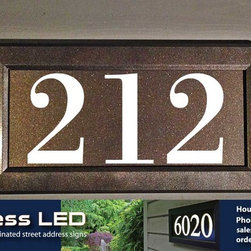 Address LED - illuminated house numbers - House Numbers
