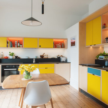 The Irelands | Yellow Plywood Kitchen | Sheffield | 2023