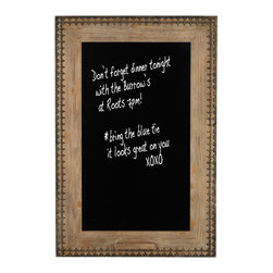 Lyon 40699 Fleur-de-Lis Wooden Frame Wall Chalk Board - Home Decor