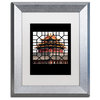Philippe Hugonnard 'Temple I' Art, Silver Frame, White Matte, 14"x11"