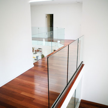 Glass Railing-Glass in channel