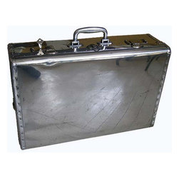 Vintage Chrome Suitcase - Home Decor