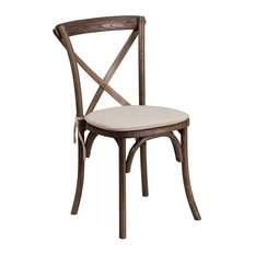 50 Most Por Cross Back Dining Room Chairs For 2018 Houzz Flash Furniture Stackable Bistro Chair Early American Dining Chairs