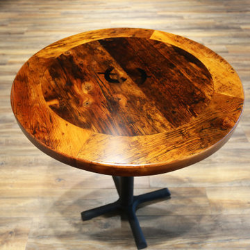 Restaurant Tables & Table Tops Made Of Reclaimed Wood