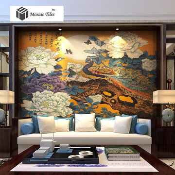 Living room background wall decor