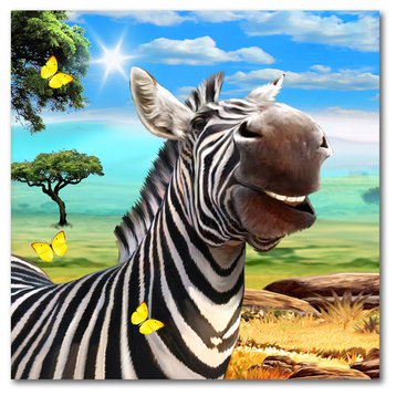 "Smiling Zebra" by Howard Robinson, Metal Art