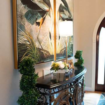 Feathered Luxe Dining & Foyer