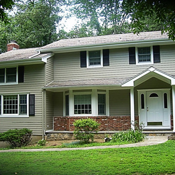6 1/4" HardiePlank Smooth Monterray Taupe, Arctic White HardieTrim