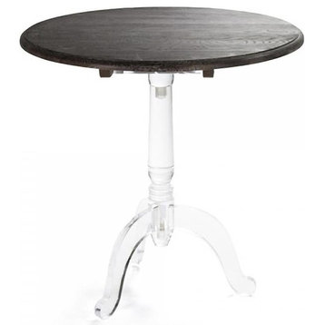 Side Table Chocolate Transparent Brown Acrylic