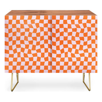 Avenie Warped Checkerboard Credenza
