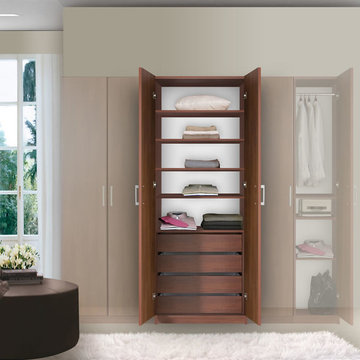 Bella Wardrobe Armoire - Modern Bedroom Storage