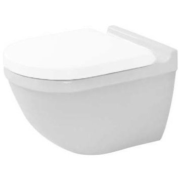 Duravit Starck 3 Wall Mounted Toilet Bowl 14 1/8"x21 1/4" Dual Flush, White