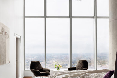 Bedroom - modern bedroom idea in Austin
