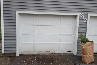 2* single car garage doors installation