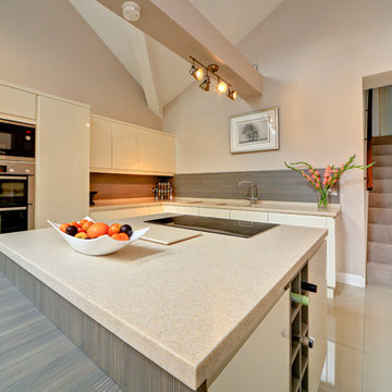Gloss Ivory Kitchen Installed in Stalybridge, Tameside