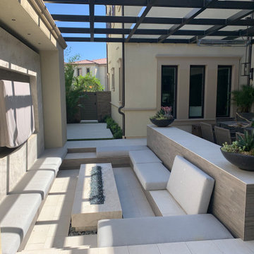 Sunken Lounge with Metal Cover