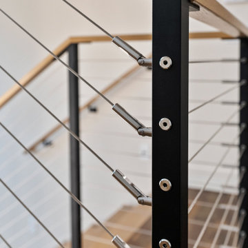 Modern Floating Zig Zag Stairs